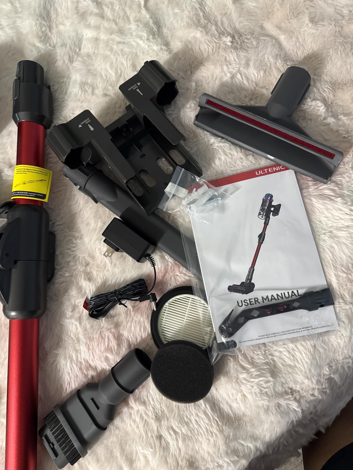 Ultenic Cordless Vacuum Cleaner, 55KPA/650W/80Mins, Cordless Stick Vacuum with 180°Bendable Wand, Touch Screen, Anti-Tangle Brush, Self-Standing, Vacuum Cleaners for Home/Floor/Pet Hair/Carpets customer photo 1