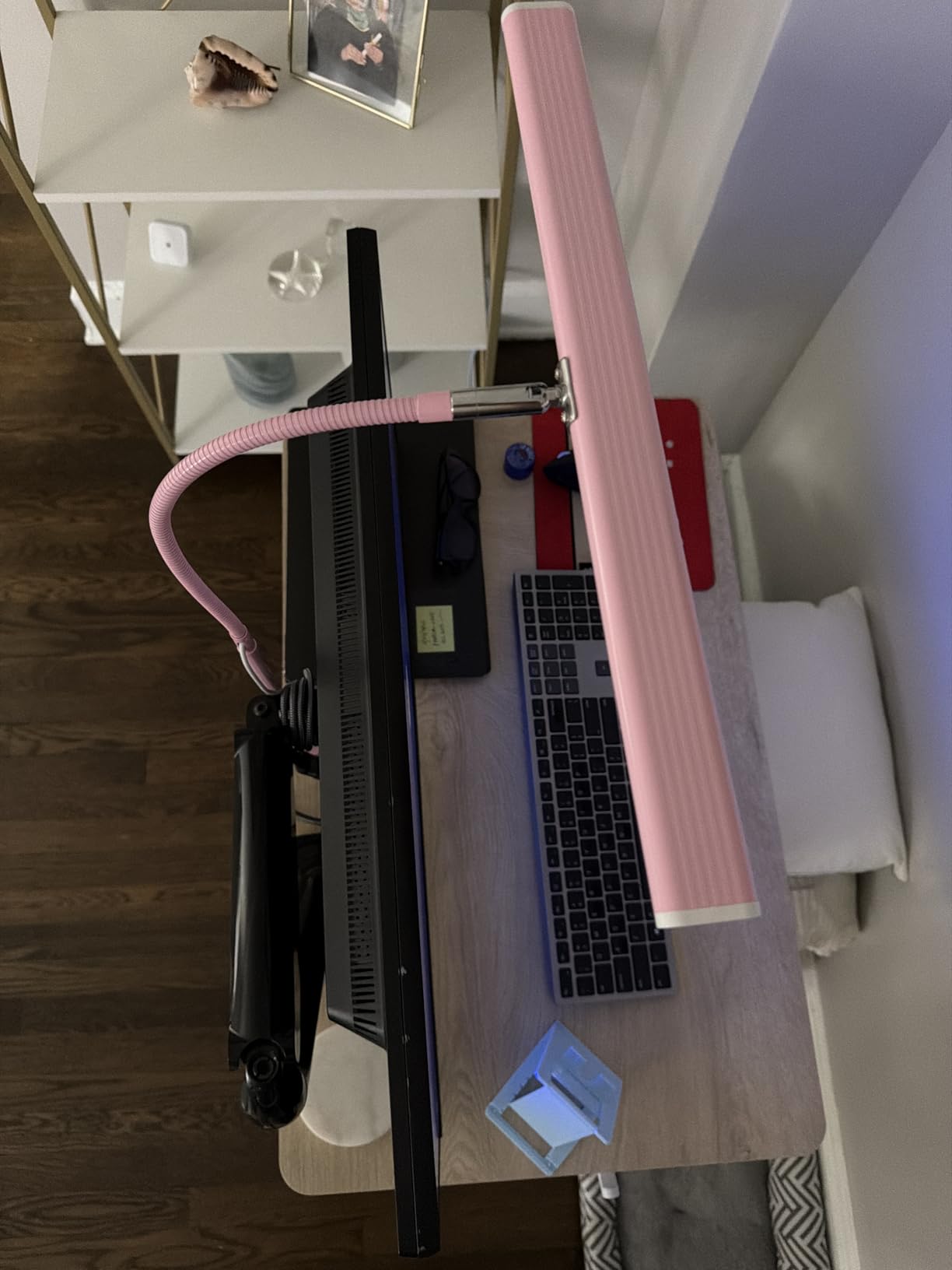 CubiCubi 40 x 24 Small One-Piece Standing Adjustable Electric Desk, Maple customer photo 1