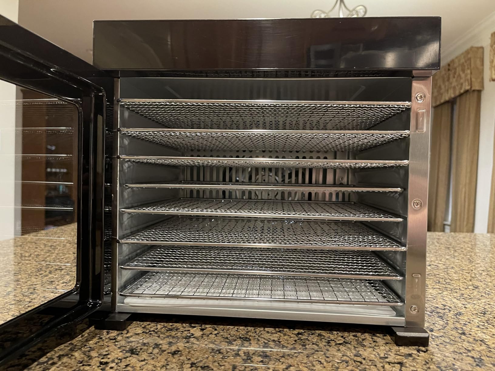 Food Dehydrator Machine, Powerful Food Dryer with 8 Stainless Steel Trays, Adjustable Temperature up to 167°F & 48-Hour Timer for Jerky, Fruits, Herbs - Includes Mesh Tray, Drip Tray & Recipe Guide customer photo 2