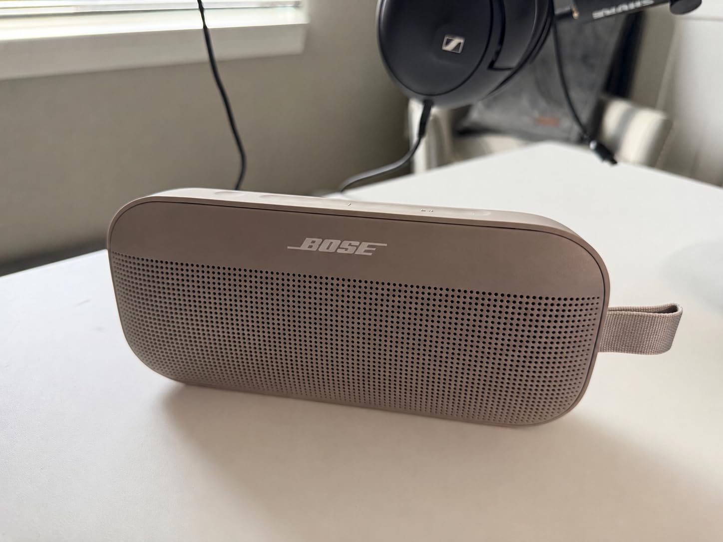 Bose SoundLink Flex Bluetooth Speaker (2nd Gen) - Portable Outdoor Speaker with Hi-Fi Audio, Waterproof and Dustproof, USB-C, Up to 12 Hours Battery Life, Sunset Peach - Limited Edition Color customer photo 2