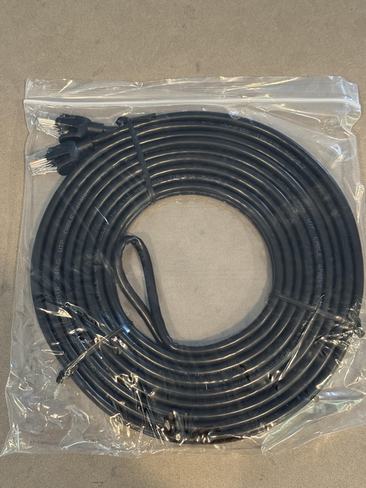 Cat 6 Plenum Cable 500ft | 23AWG, 550MHz, 10Gbps UTP Ethernet | CMR Fire-Rated Jacket | DSX-8000 Certified & ETL Verified | Tangle-Free Easy-Pull Spool | Bulk Cat6/Cat5e LAN Internet Cable, Black customer photo 1