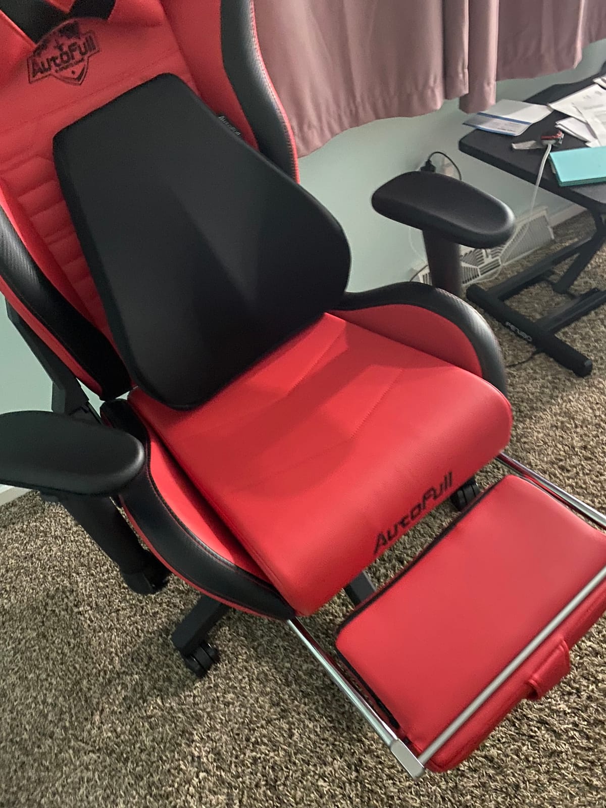 AutoFull M6 Gaming Chair with Climate Control Massage – Ventilated & Heated Seat, 3rd-Gen Active Lumbar Support, 360° Adjustable Armrests, Ergonomic Chair for Gamers & Home Office (Black&Gold) customer photo 2