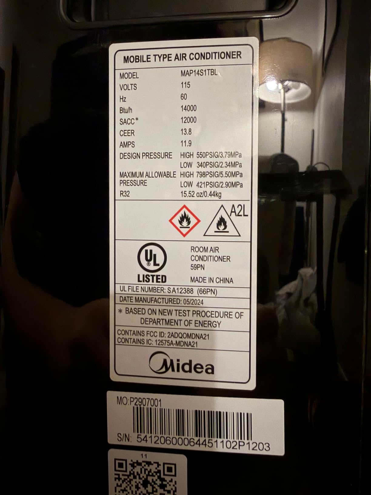 Midea Duo 14,000 BTU Portable Air Conditioner, Inverter Ultra Quiet customer photo 1