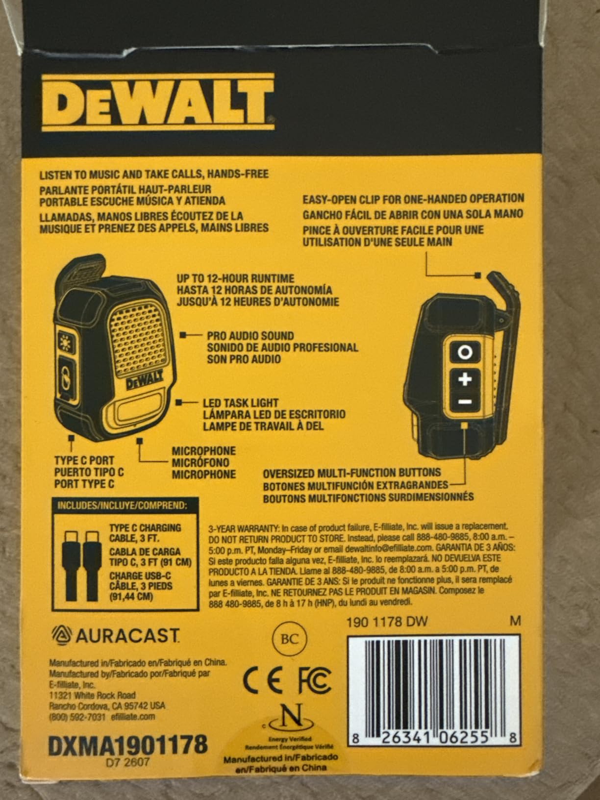 DEWALT Heavy Duty Wearable Bluetooth Speaker Pro Max (New Model) customer photo 1