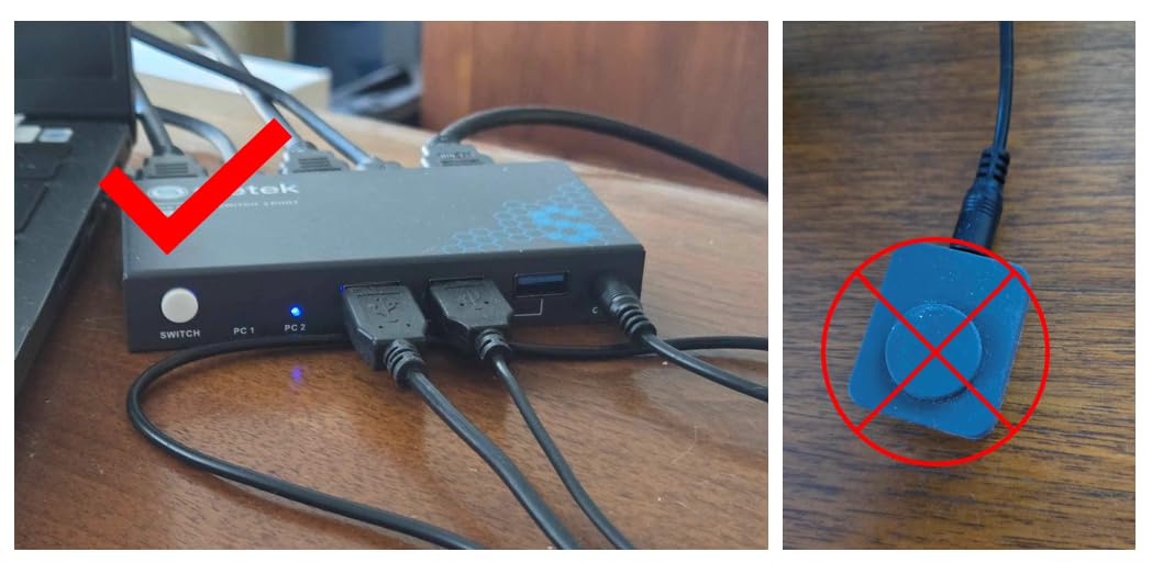 Heravo USB 3.0 HDMI KVM Switch 2 Monitors 2 Computers, 4K@60Hz Dual Monitor customer photo 1