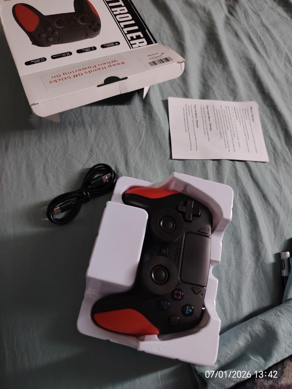 Akalyptra Wireless Controller for PS-5, Pro/Slim/PC/Steam Deck (Black) | Hall Joysticks/Trigger, Turbo, Macro Back Buttons, Dual Vibration, 6-Axis Gyro, 3.5mm Jack, Speaker, 8 Color RGB Lighting customer photo 1