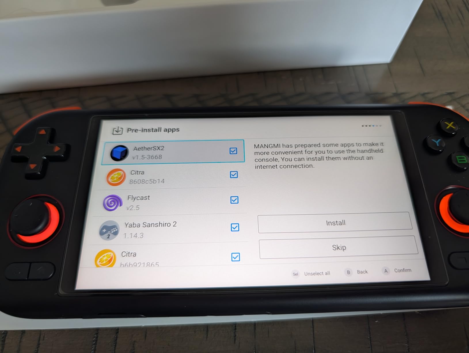 MANGMI AIR X Handheld Console for Retro Gaming, Android 14, 5.5