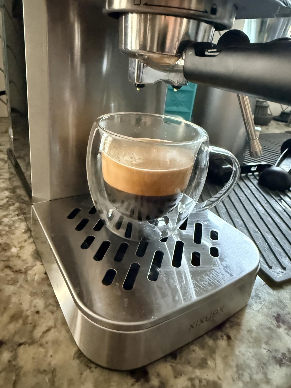 XIXUBX Cold Brew Espresso Machine with Milk Frother, Grey customer photo 2
