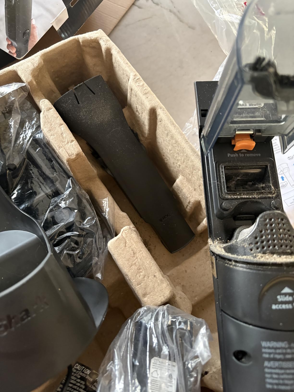 Shark WANDVAC Cordless Hand Vacuum, Lightweight & Portable at 1.4 lbs., Powerful Suction, Charging Dock, One-Touch Empty for Car & Home, French Gold, WV201GD customer photo 1