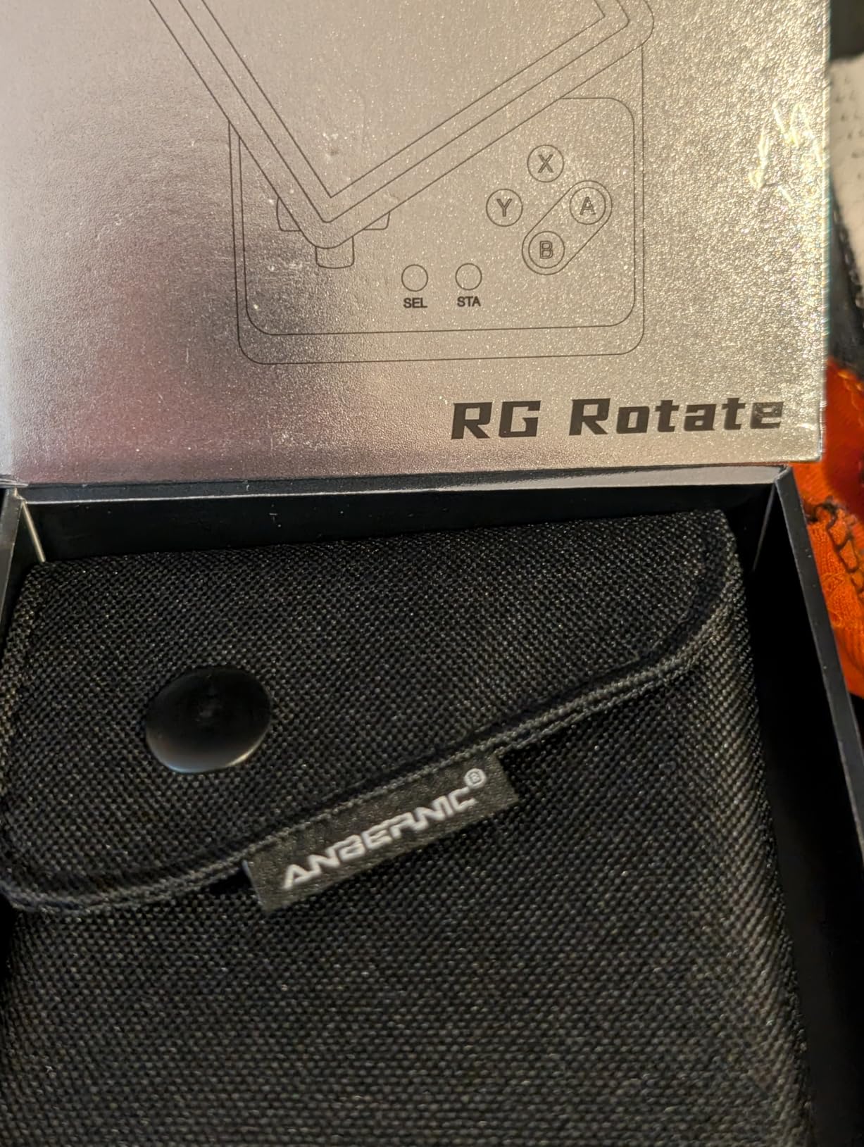 RG Rotate Retro Handheld Game Console Android 12 Console with 3.5 inch Swivel Screen Unisoc T618 Chip 3GB+32GB, 2000mAh Aluminum Alloy Body +ABS Plastic with RG Rotate Carrying Case Bag customer photo 2