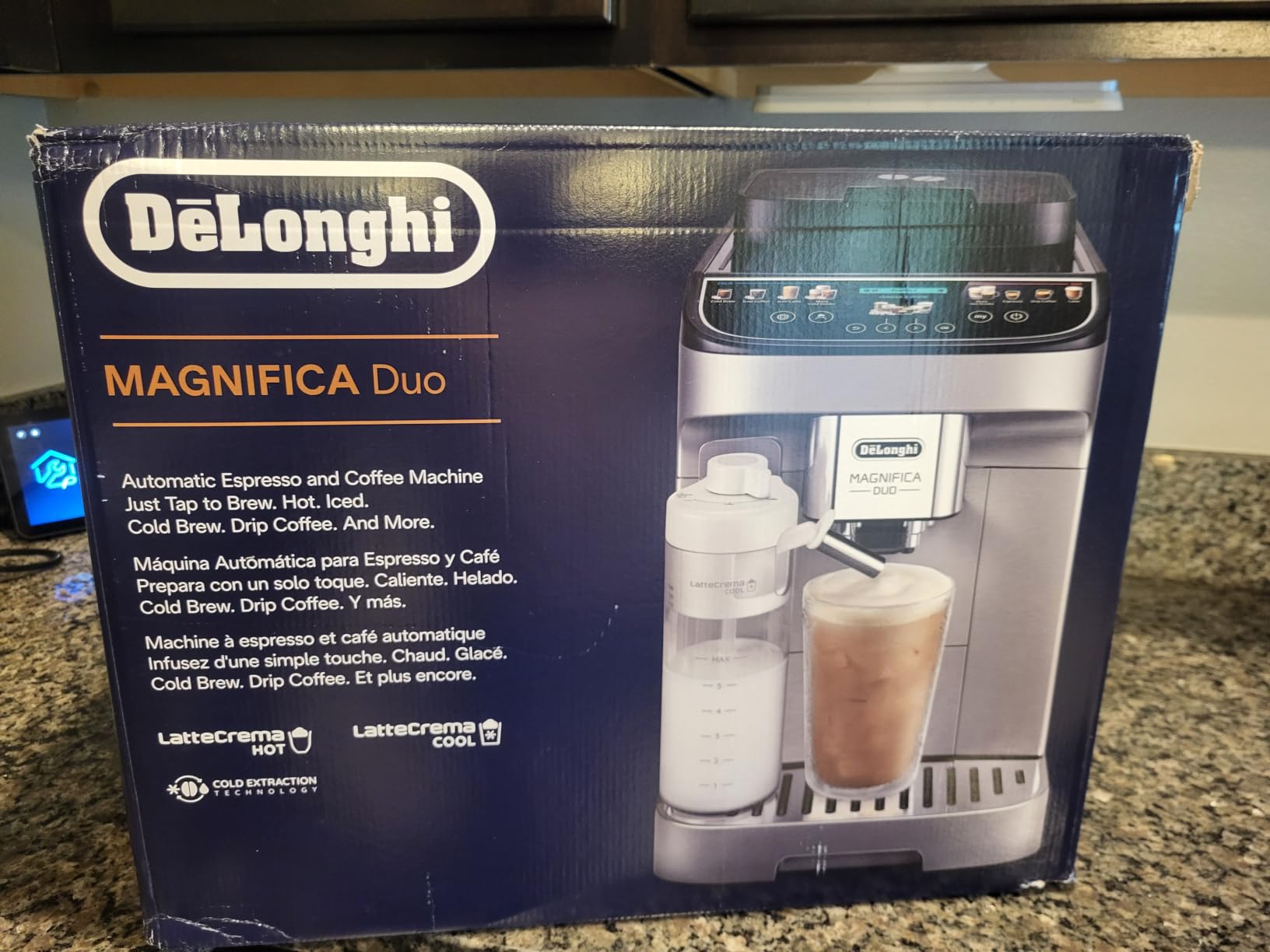 De'Longhi Magnifica Duo Automatic Espresso Machine, Milk Frother, Silver | #1 Worldwide Espresso Machine Maker, 20 One-Touch Recipes, Hot & Cold Milk Frother, Built-In Grinder, Touchscreen Display customer photo 2