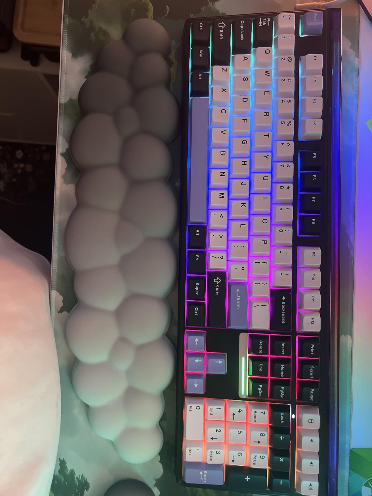 AULA F108 PRO Wireless Mechanical Keyboard with Screen & Knob, Full Size Keyboard with Silent Switch, Tri-Mode BT5.0/2.4GHz/USB-C, Pre-lubed Switches, RGB Backlit Hot Swappable Custom Gaming Keyboards customer photo 1