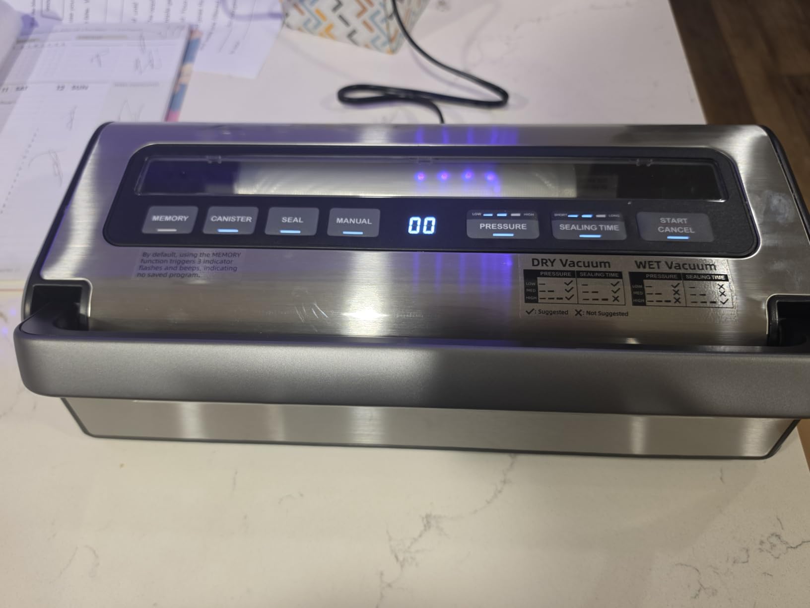 AAOBOSI 95KPa 9-in-1 Wet/Dry Vacuum Sealer, 8X Freshness customer photo 2