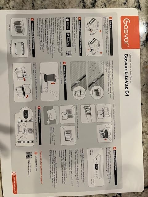 (2026 Upgrade) Gosvor Pool Vacuum LiteVac G1, Wall & Waterline & Shallow Area Cleaning, Up to 200-Min Runtime, Ultra-fine Filter, 15.2 lbs, Smart Navigation & App, for Pools up to 2153 sq.ft, Orange customer photo 2