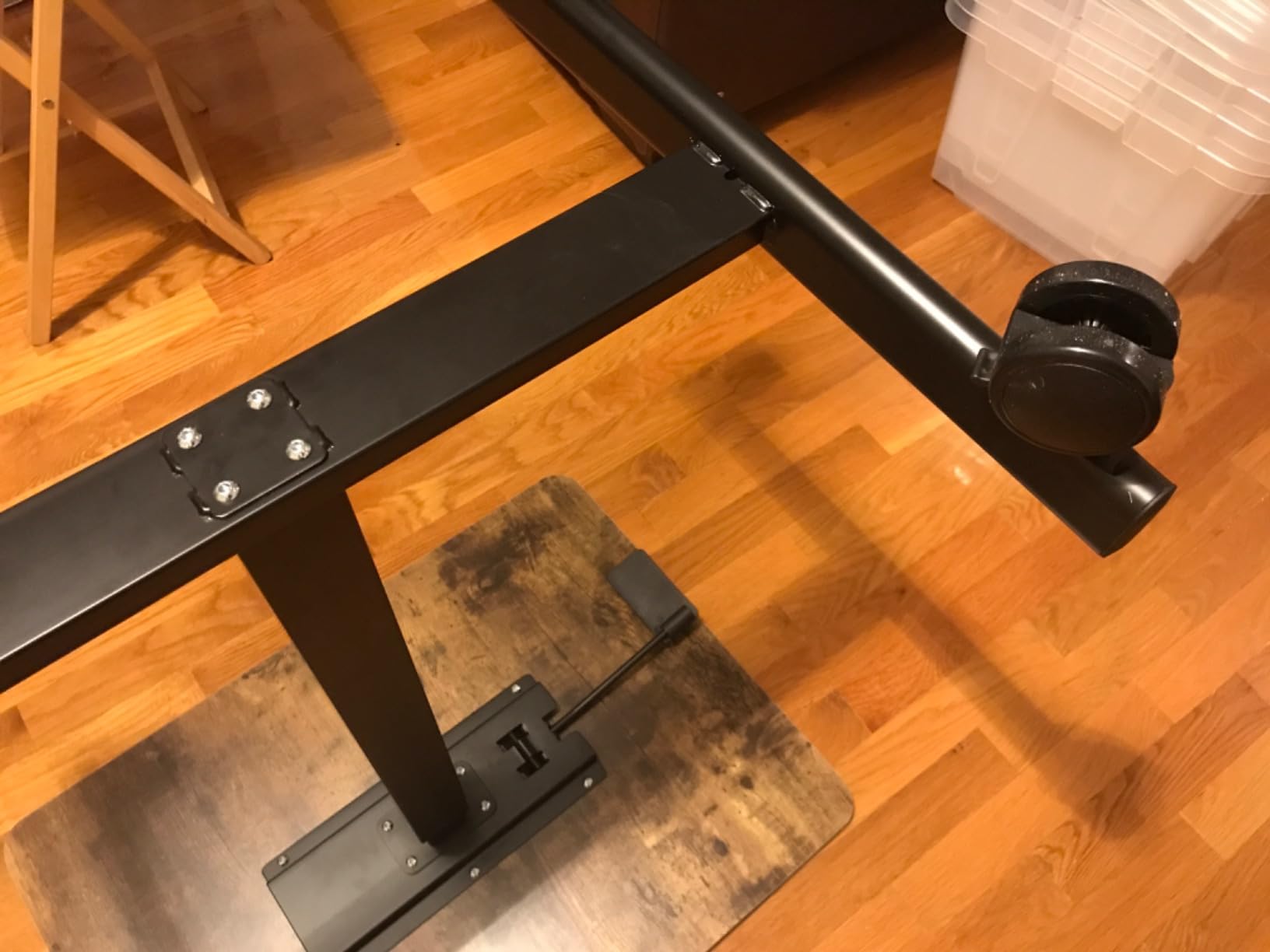 DUMOS Mobile Rolling Desk with Wheels Adjustable Height customer photo 1