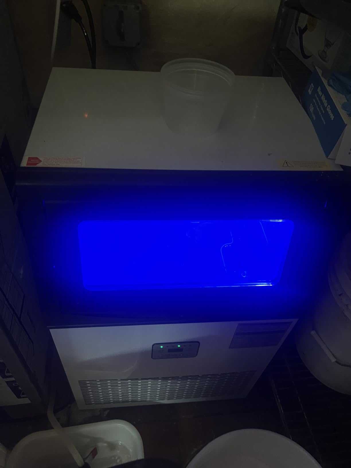 Coolake Commercial Ice Maker 200 lbs/24H, Under Counter Ice Machine with 50 lbs Ice Storage, Air Cooled, Self Contained Condenser, Stainless Steel Freestanding Ice Maker Machine for Home Bar Garage customer photo 2