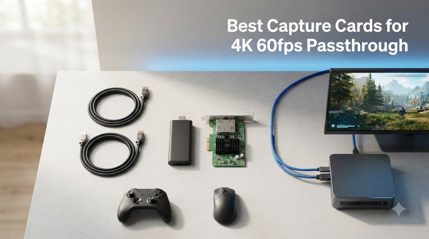 Best Capture Cards for 4K 60fps Passthrough