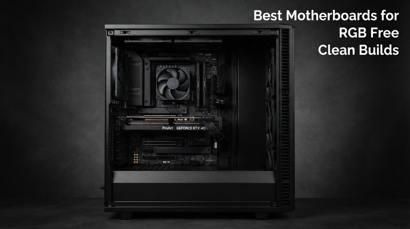 Best Motherboards for RGB Free Clean Builds