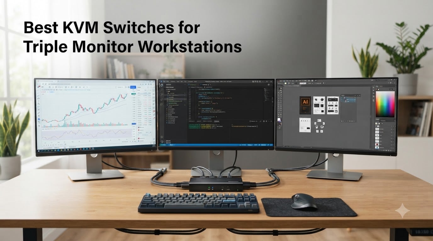 Best KVM Switches for Triple Monitor Workstations