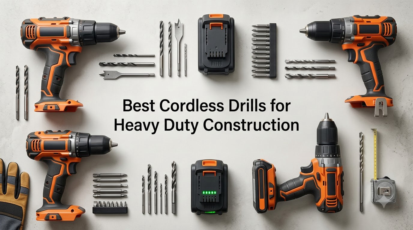 Best Cordless Drills for Heavy Duty Construction