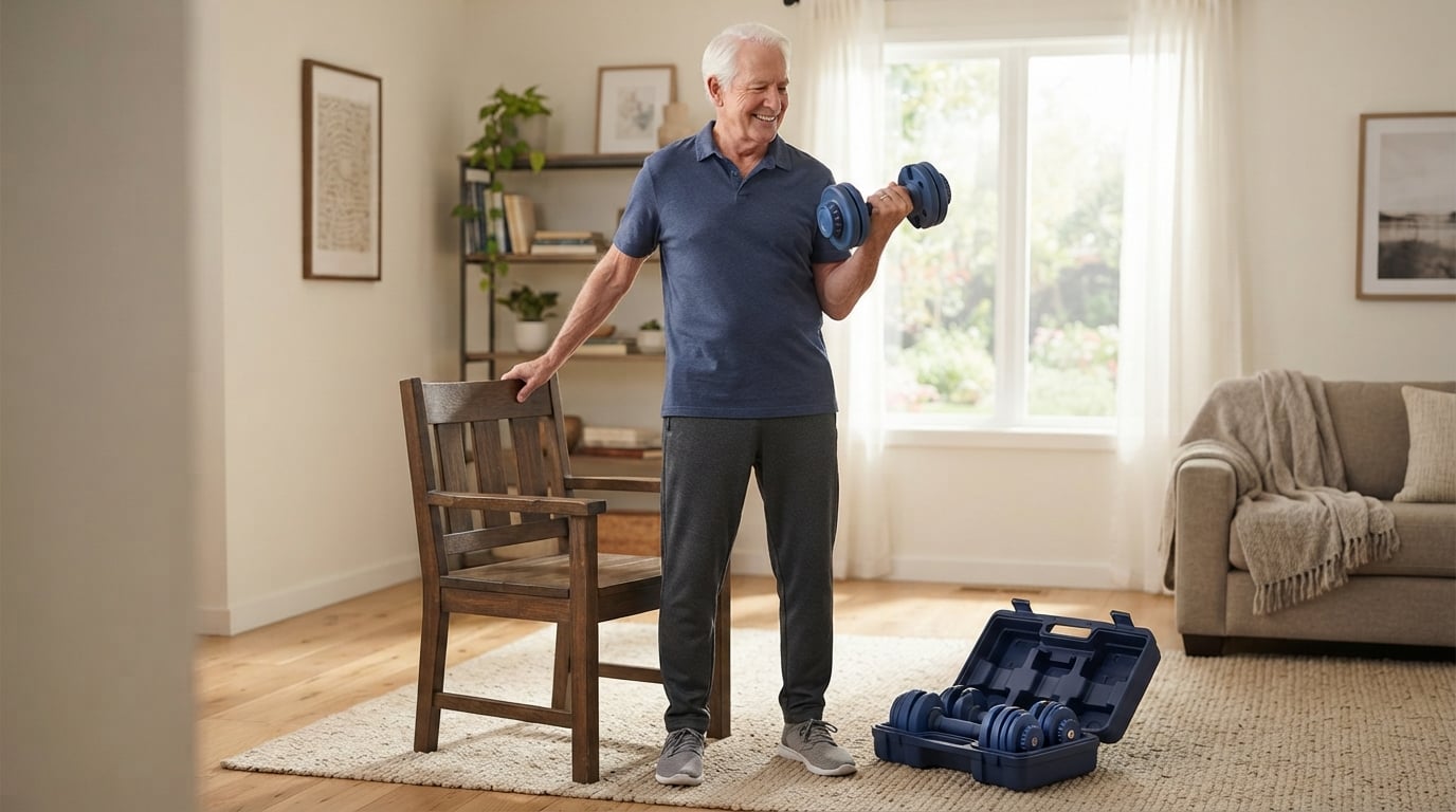 Best Adjustable Dumbbells for Seniors Light Sets