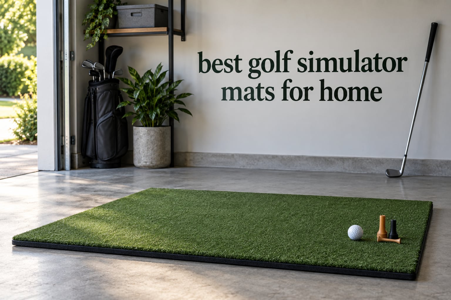 best golf simulator mats for home