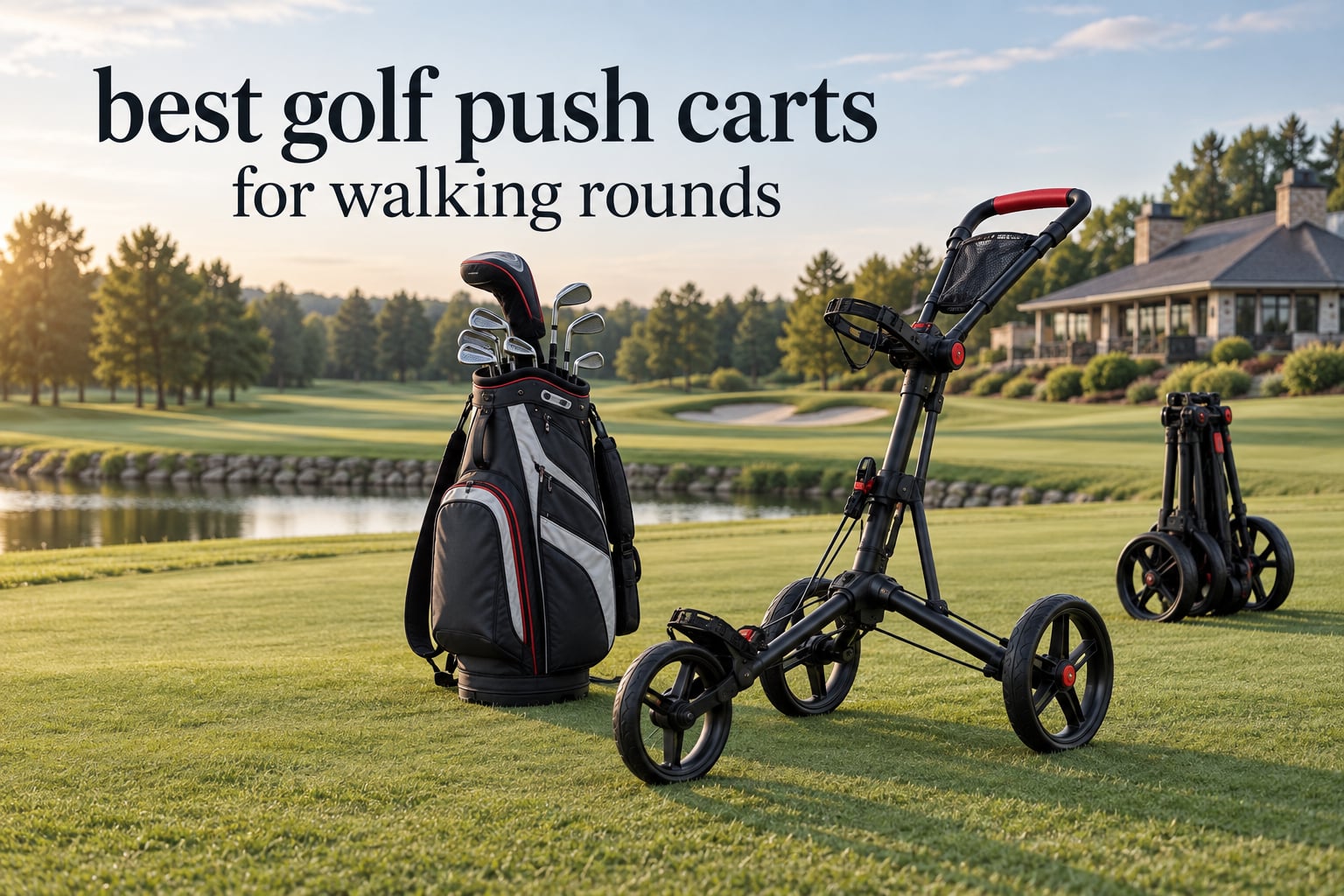 best golf push carts for walking rounds