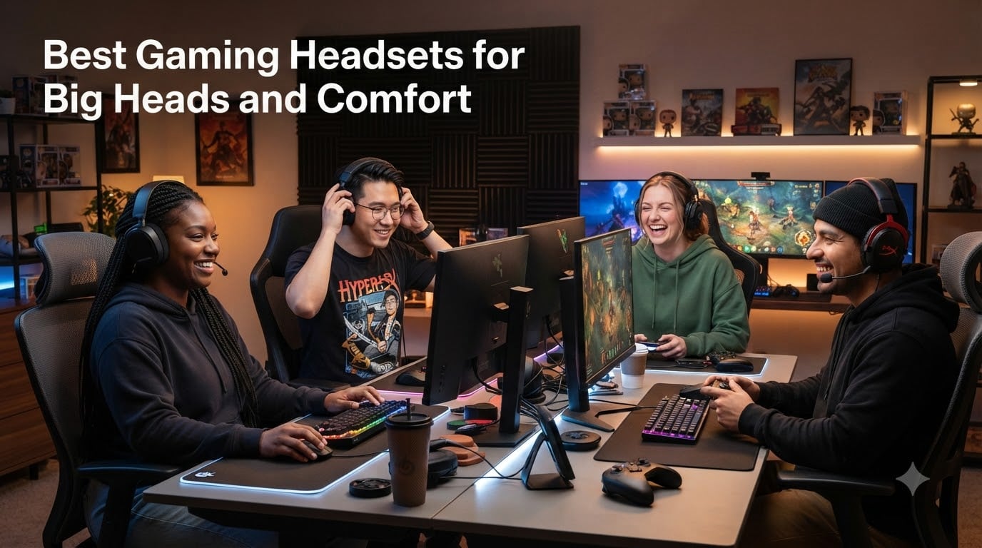 Best Gaming Headsets for Big Heads and Comfort