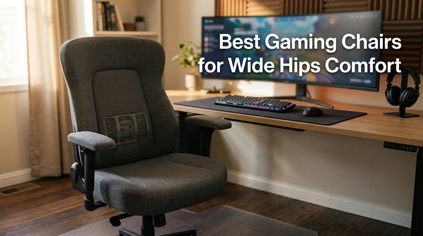 Best Gaming Chairs for Wide Hips Comfort