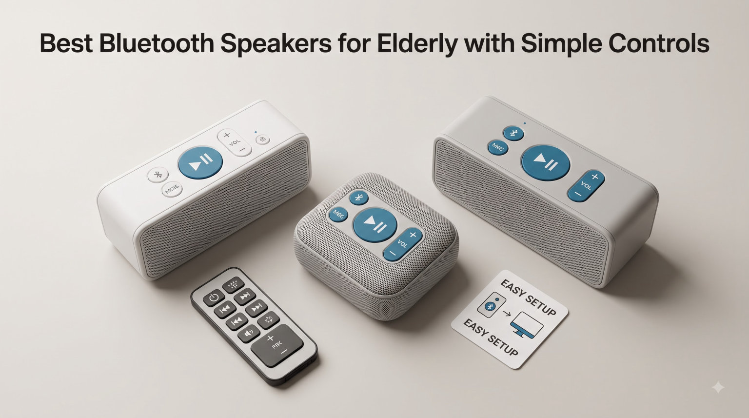 Best Bluetooth Speakers for Elderly with Simple Controls
