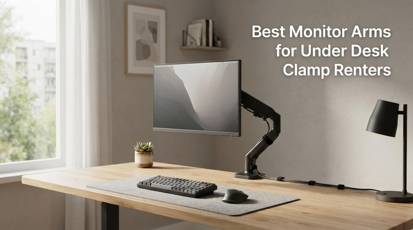 Best Monitor Arms for Under Desk Clamp Renters