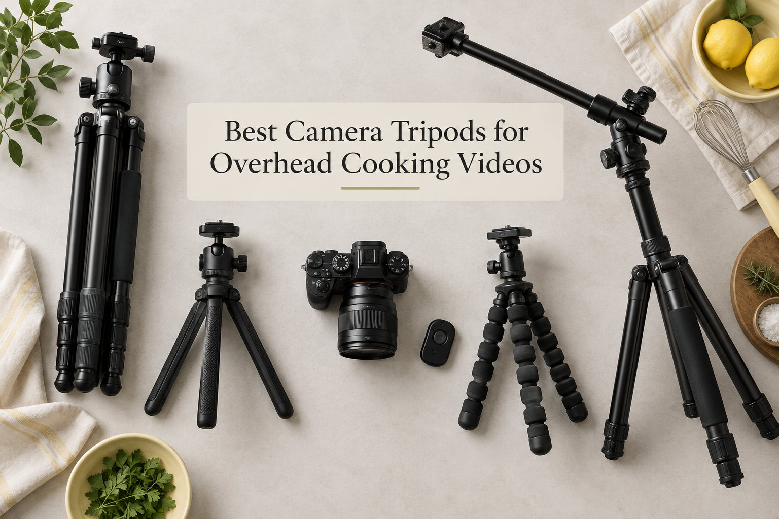 Best Camera Tripods for Overhead Cooking Videos