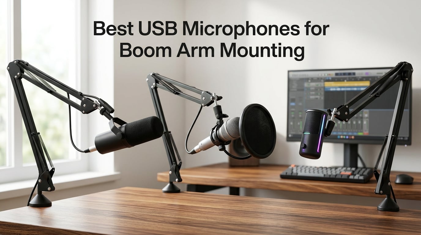 Best USB Microphones for Boom Arm Mounting