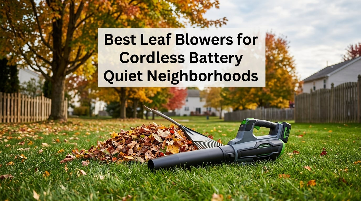 Best Leaf Blowers for Cordless Battery Quiet Neighborhoods