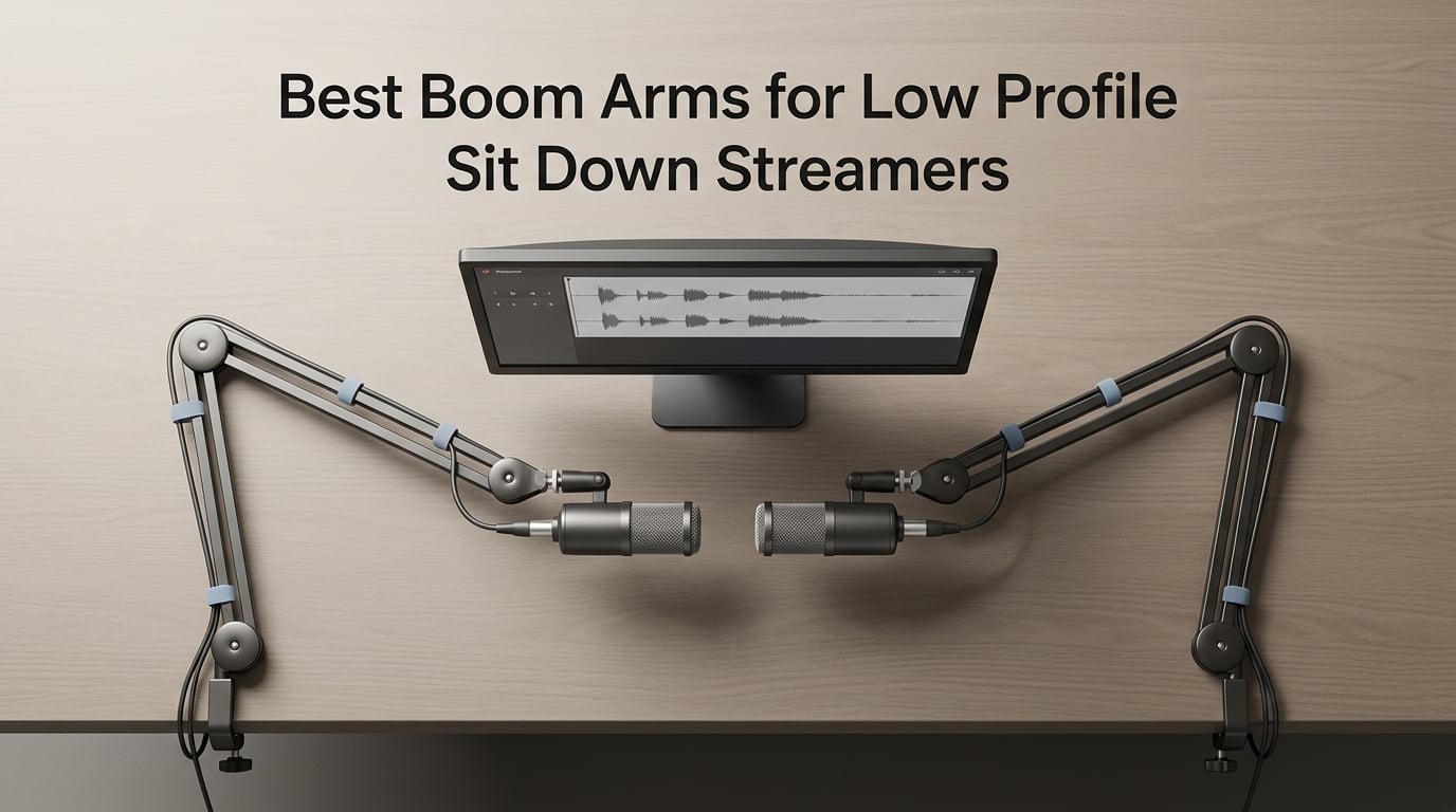 Best Boom Arms for Low Profile Sit Down Streamers