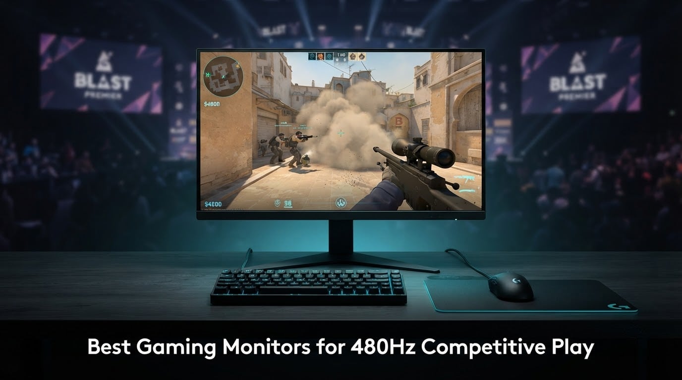 Best Gaming Monitors for 480Hz Competitive Play