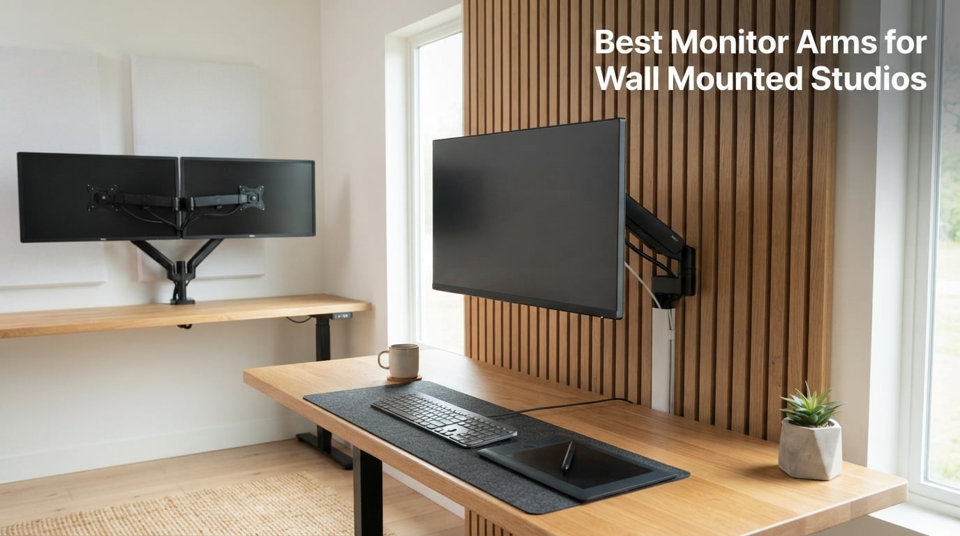 Best Monitor Arms for Wall Mounted Studios