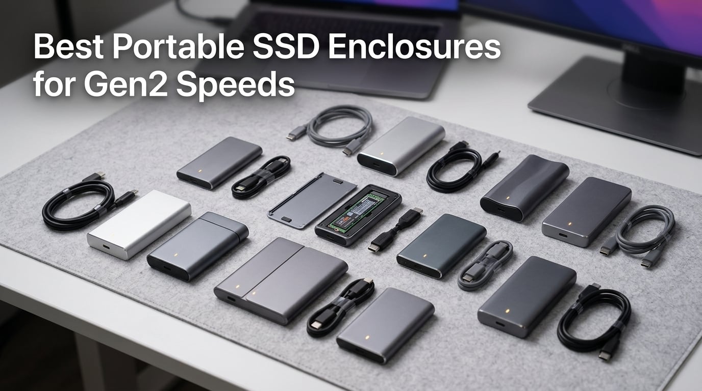 Best Portable SSD Enclosures for Gen2 Speeds