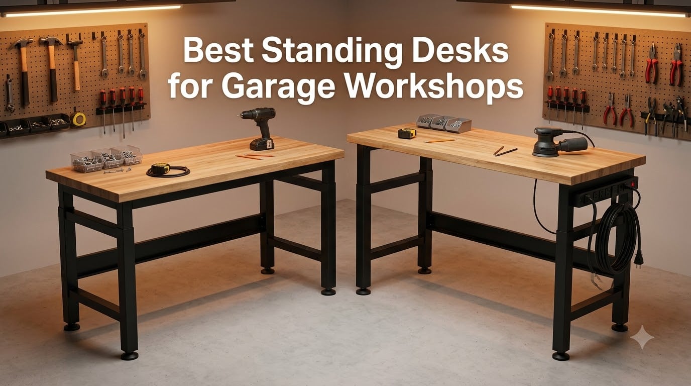 Best Standing Desks for Garage Workshops