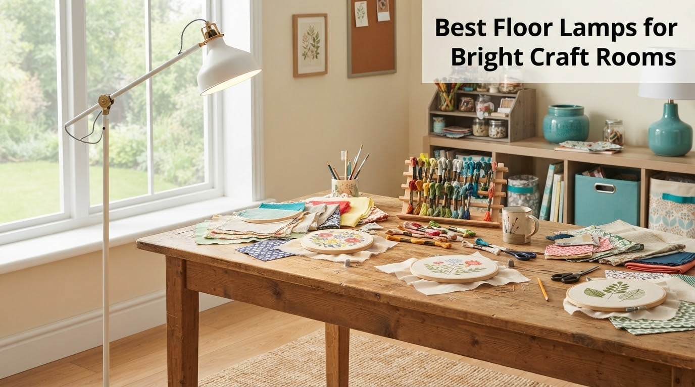 Best Floor Lamps for Bright Craft Rooms