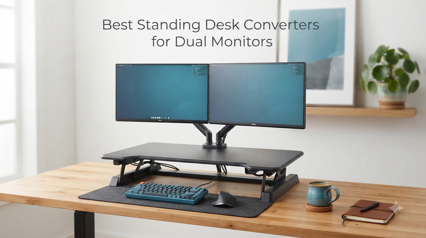 Best Standing Desk Converters for Dual Monitors