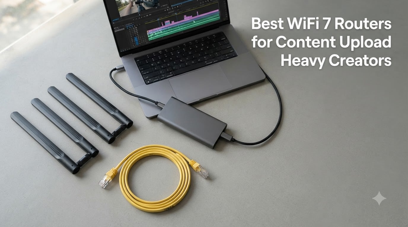 Best WiFi 7 Routers for Content Upload Heavy Creators