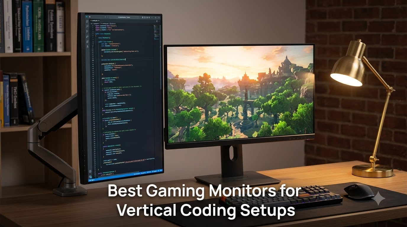 Best Gaming Monitors for Vertical Coding Setups