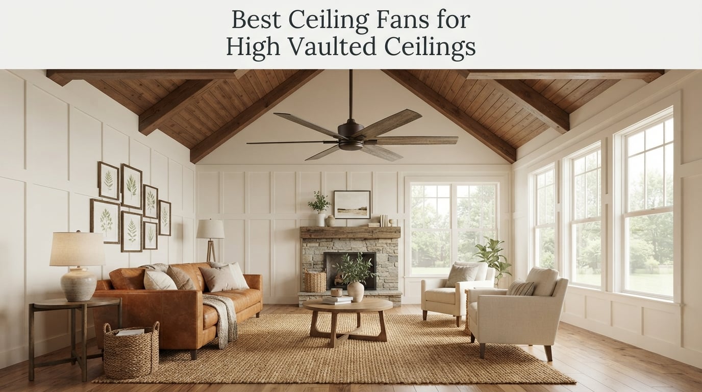 Best Ceiling Fans for High Vaulted Ceilings