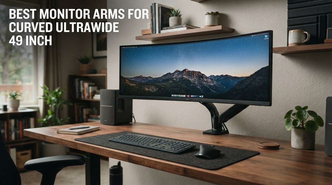 Best Monitor Arms for Curved Ultrawide 49 Inch