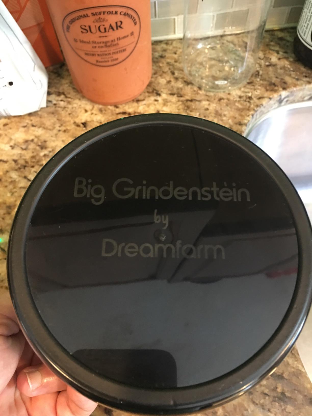 Dreamfarm Grindenstèin Sturdy, Compact, Modern Space-Saving Espresso Coffee Grind Knock Box - Silver customer photo 2