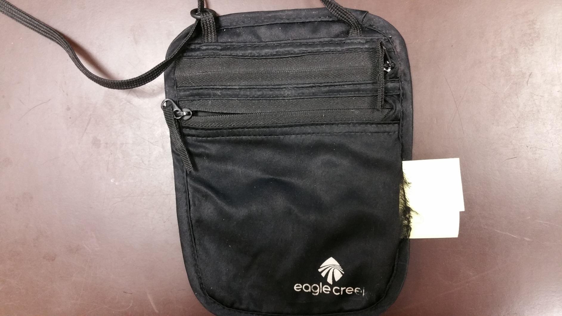 eagle creek RFID Blocker Neck Wallet - Durable and Lightweight Travel Passport and Valuables Organizer with Hook and Loop Closure and Adjustable Neck Strap, Tan customer photo 1