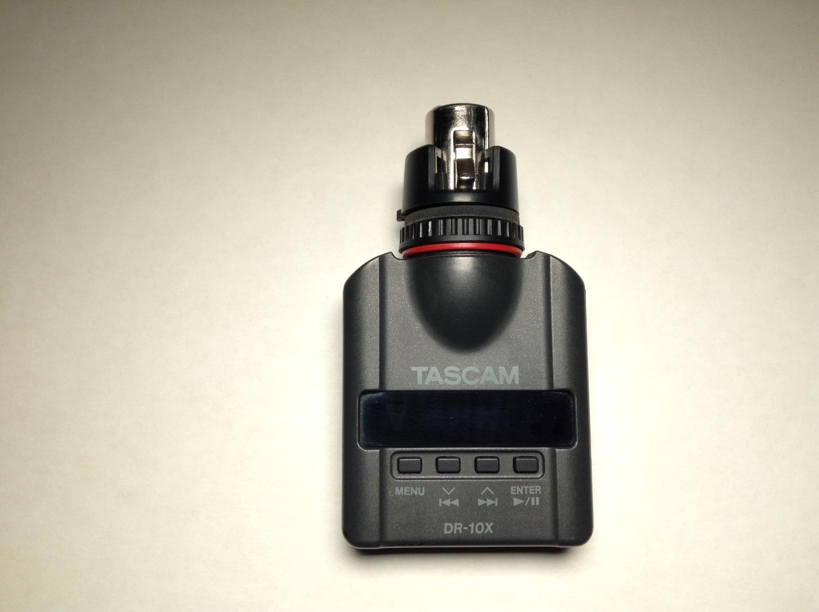 TASCAM XLR Micro Audio Portable Digital Recorder for XLR Microphones, Voice Recorder, Interview and News Gathering, Black (DR-10X) customer photo 1