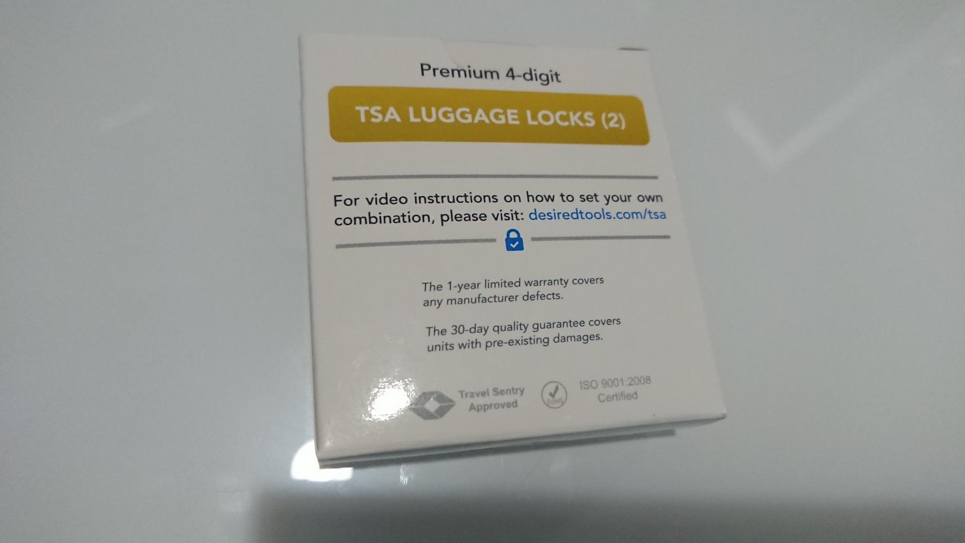 TSA Locks for Luggage, 2-Pc Durable Steel Padlock, Keyless Easy to Read 4-Digit Combination Lock for Backpacks, Travel Suitcases, Toolbox, Filing Cabinets, Baggage & Gym Locker, Black customer photo 2