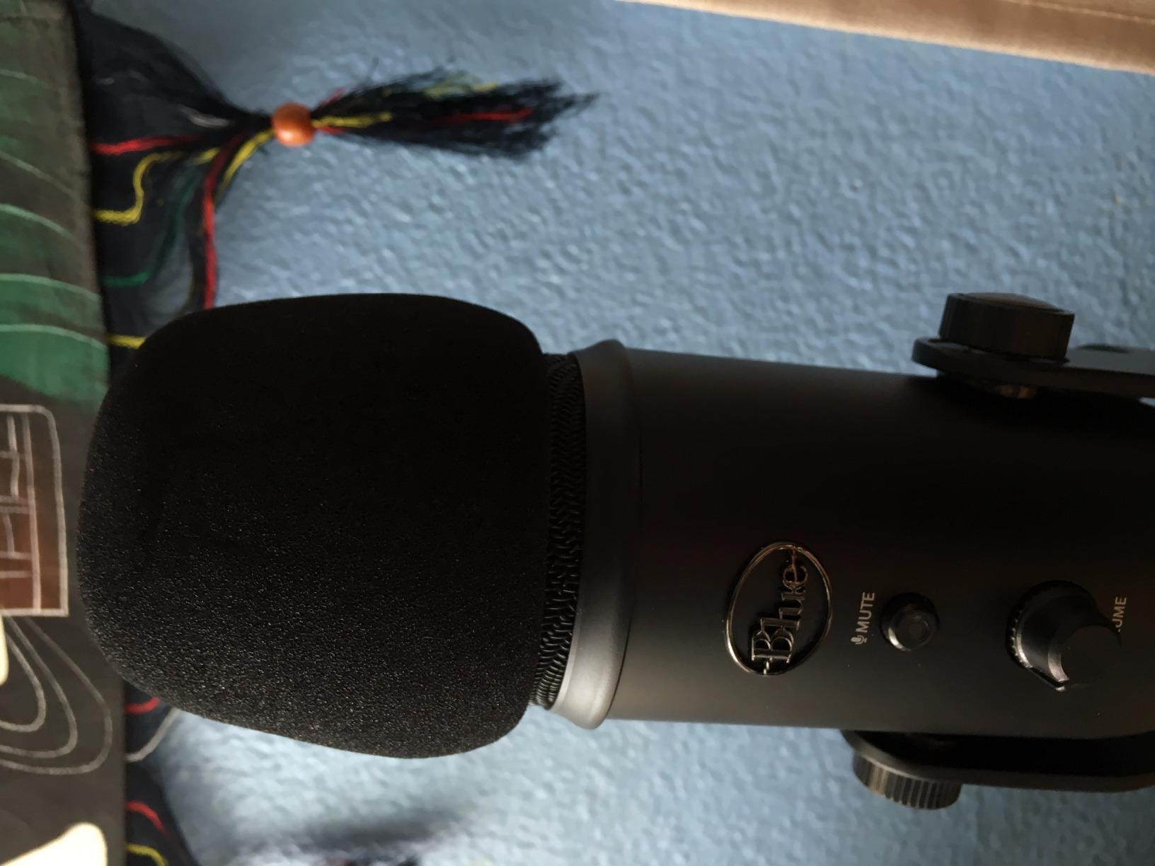 Foam Windscreen for Blue Yeti Microphone - Pop Filter Cover made from Quality Sponge Material that Filters Unwanted Recording and Background Noises - Black Color customer photo 2